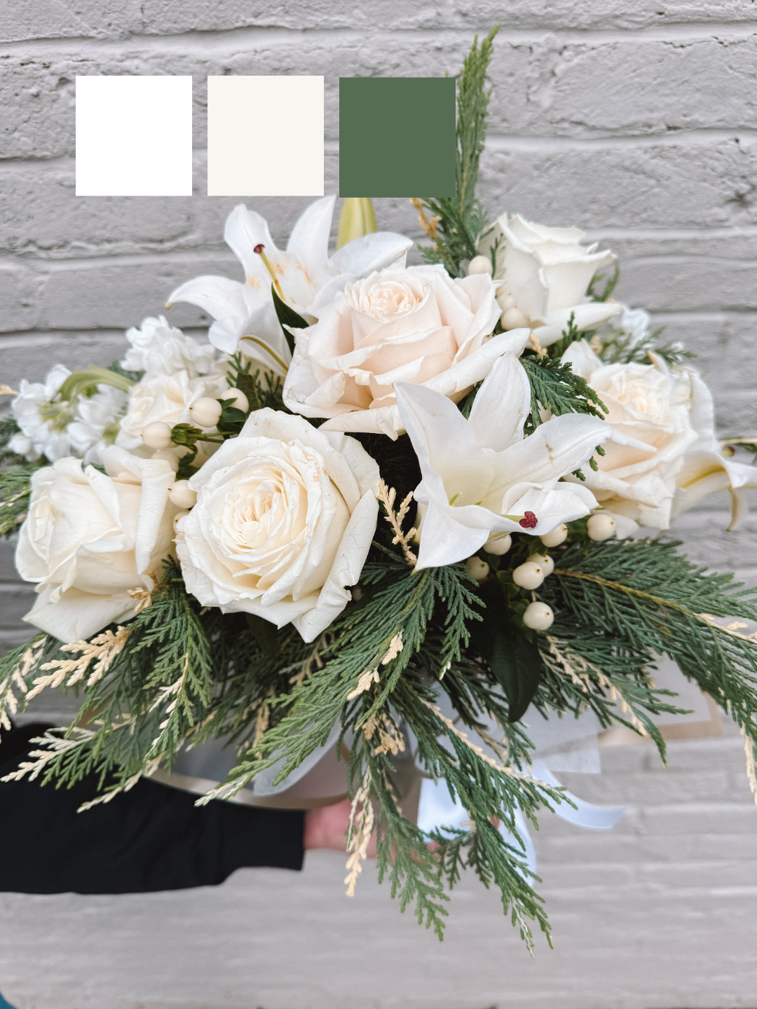 Snow Day Designer's Choice Flower Arrangement