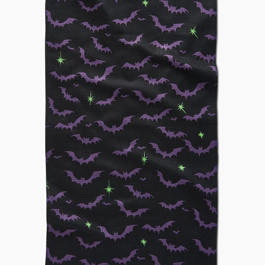 Dark Night Bats Tea Towel
