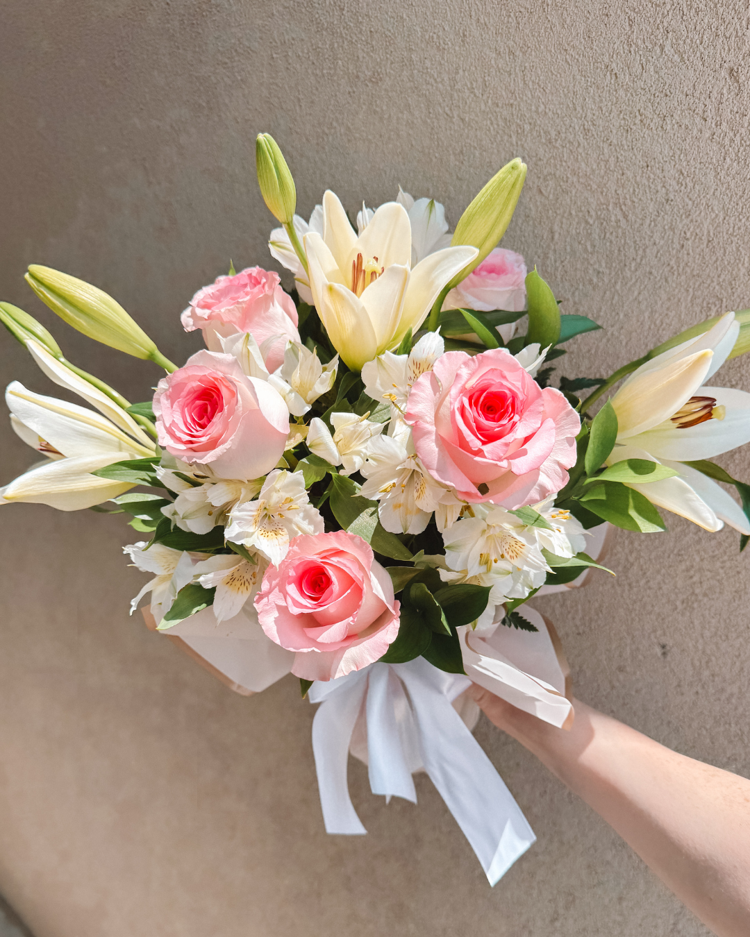 Lilies and Roses Arrangement
