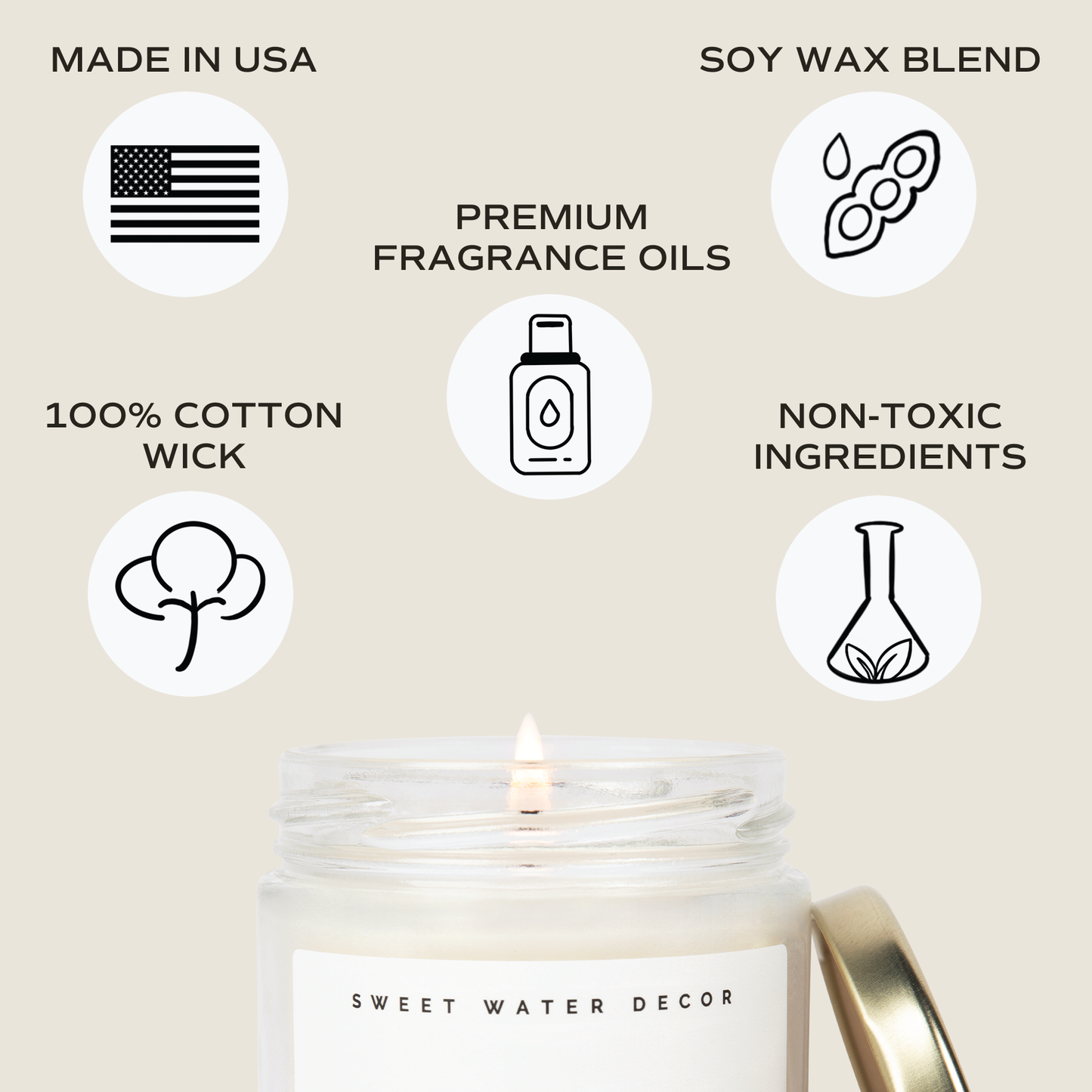 Flower Shop 9 oz Soy Candle - Home Decor & Gifts