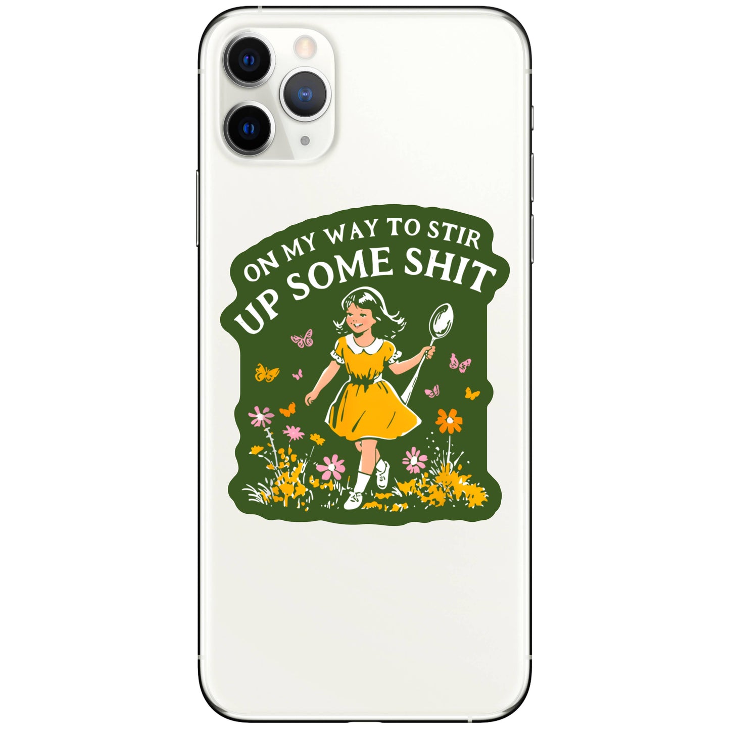 Funny Swear Flower Nature Shit High Quality Vinyl Sticker