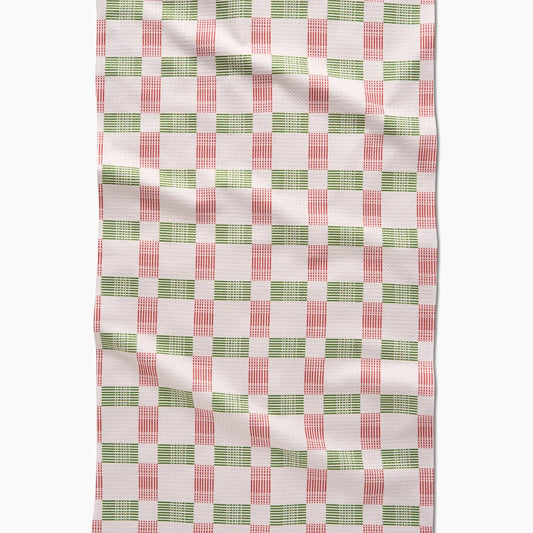 Be Merry Plaid Tea Towel