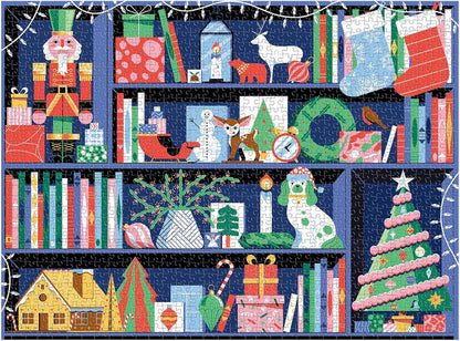 Deck the Shelves 1000 Piece Puzzle in a Square Box