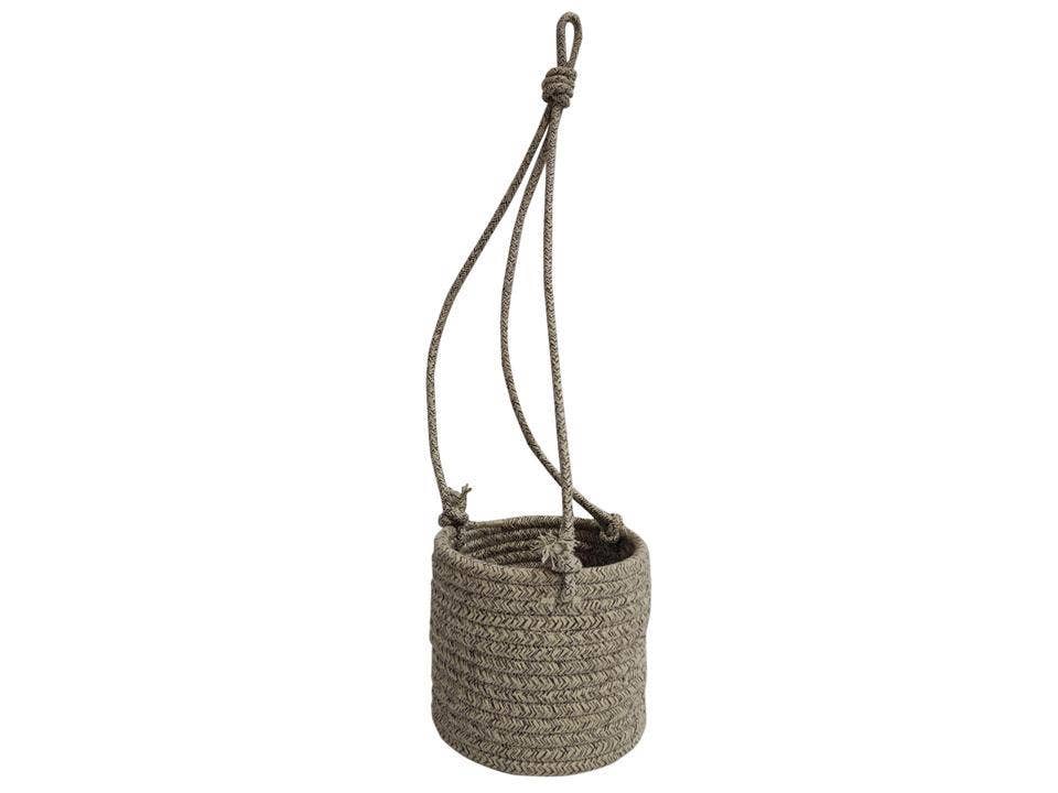 Cotton Rope Hanging Basket/Planter- 6.25in