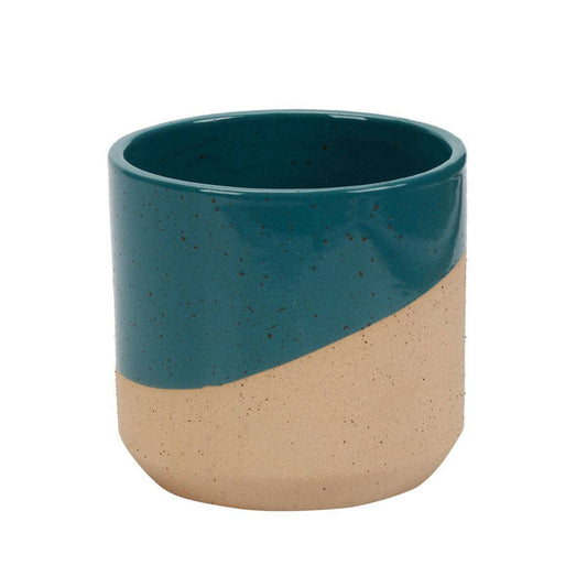 Teal Dipped Glaze Planter/Plant Pot- 5.1in