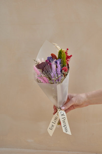 Petite Dried Flower Bouquet- Colorful