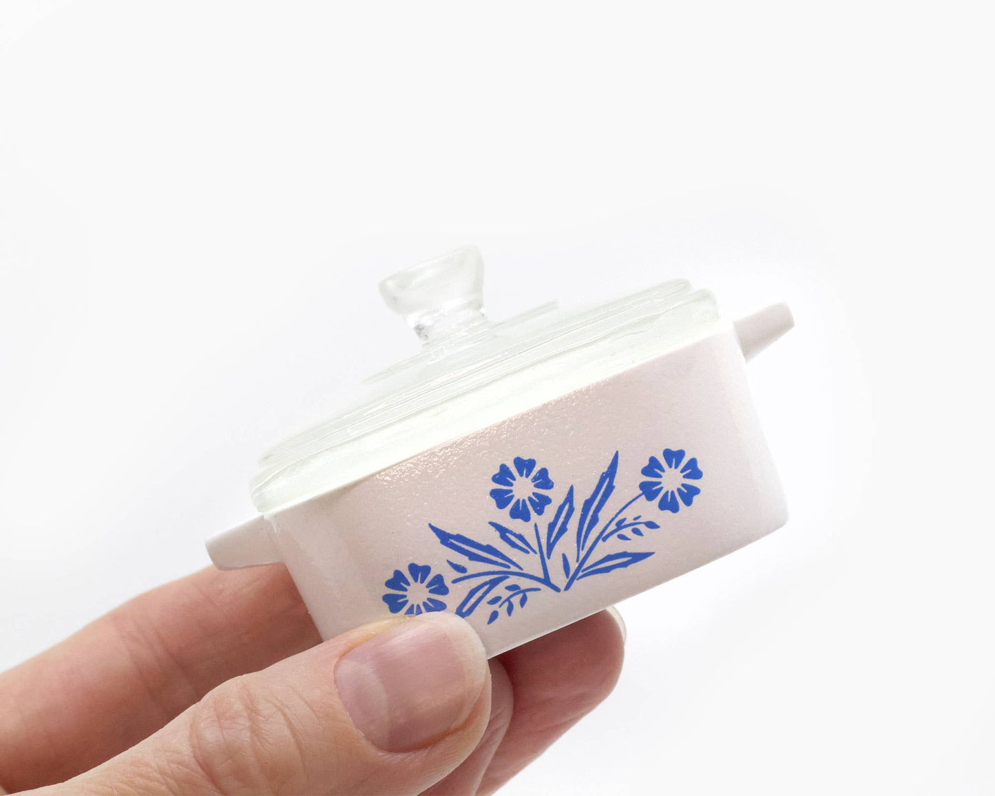 Mini Cornflower Trinket Box – Corningware–Inspired Casserole