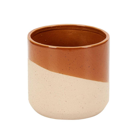 Rust Dipped Glaze Planter/Plant Pot- 5.1in