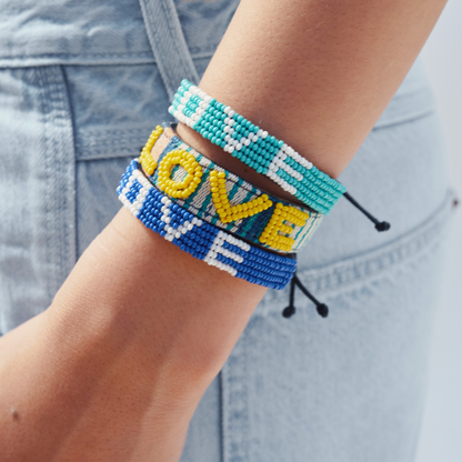 Mara Baule LOVE Bracelet - Yellow