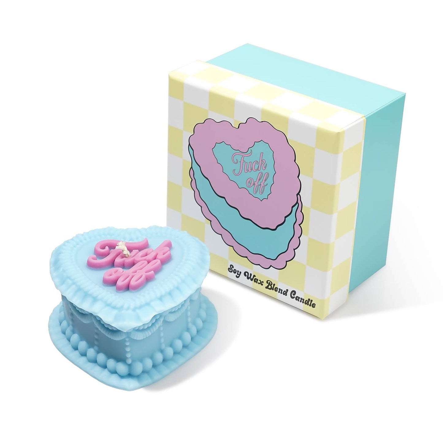 Fuck Off Heart Candle (Anti Valentine's Day, Galentines