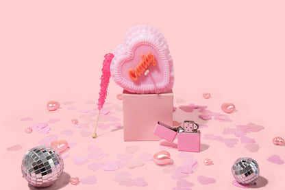 Cunty Heart Candle (cute, vintage cake candle, funny gift)