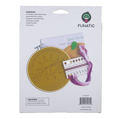 I'm A Ray Of Fucking Sunshine Embroidery Kit | Funatic