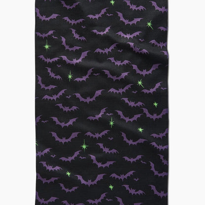 Dark Night Bats Tea Towel