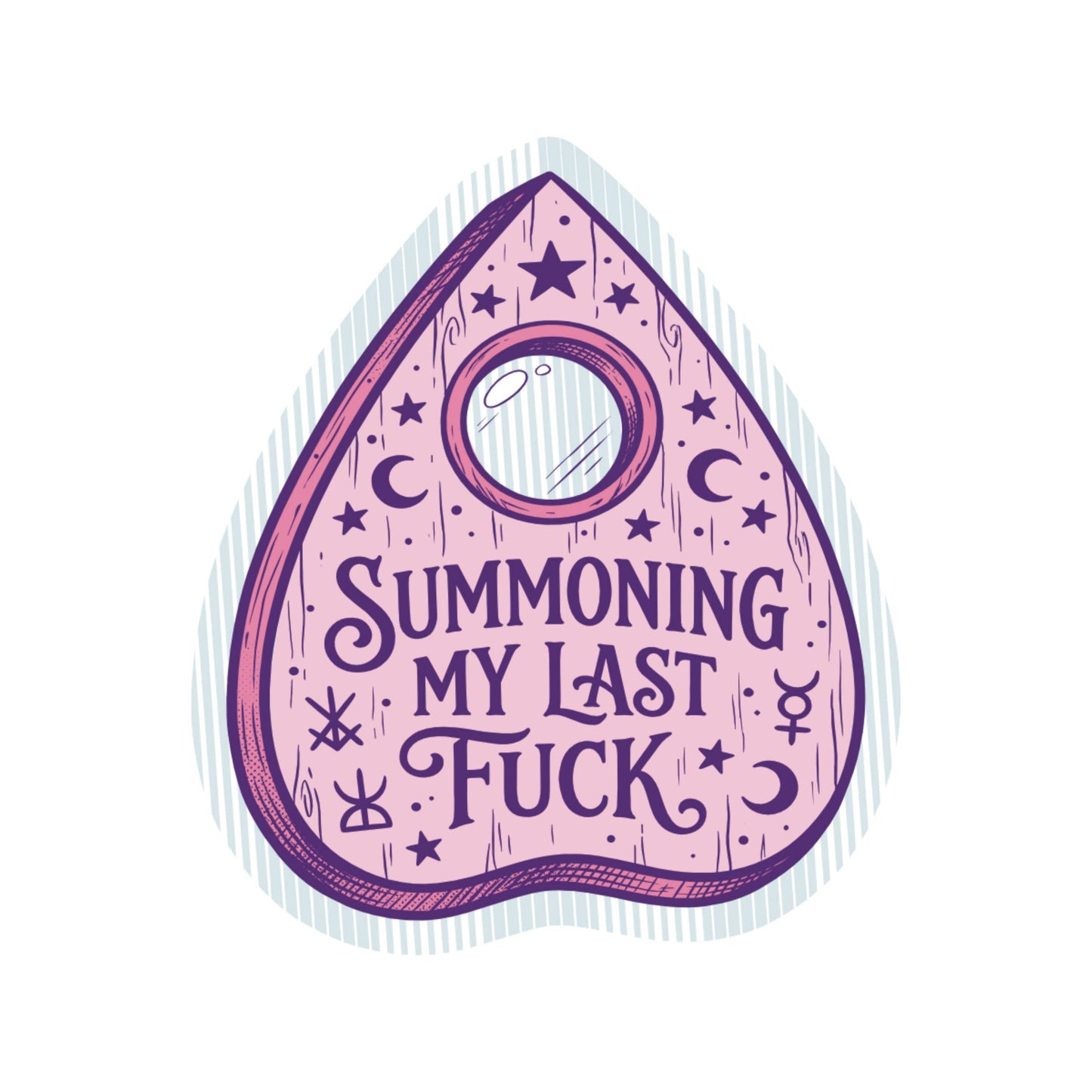 Summoning My Last Fuck Funny Cute High Quality Vinyl Sticker