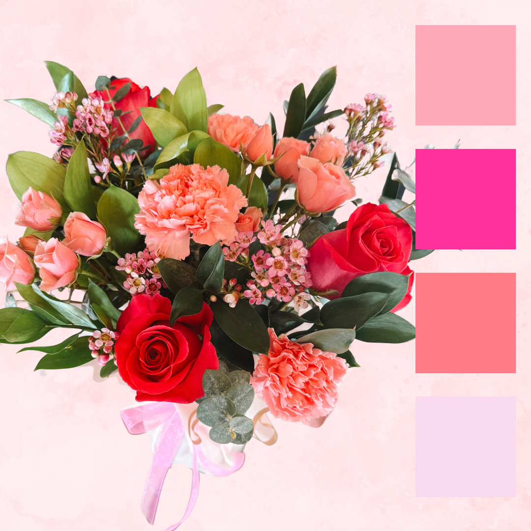 Peachy Pink Designer’s Choice Flower Arrangement