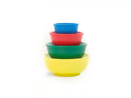 Mini Pyrex-Inspired Mixing Bowls – Retro Stackable Set