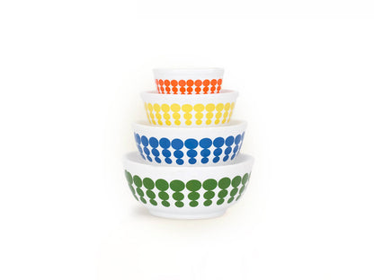 Mini Pyrex-Inspired Mixing Bowls – Retro Stackable Set