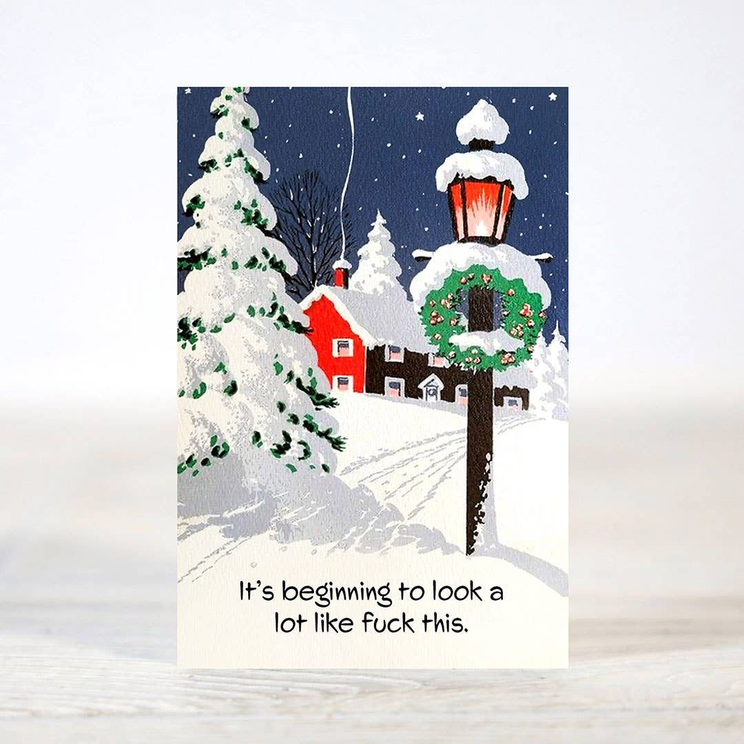 Mini 12 Days of Sarcastic Christmas Card Gift Set
