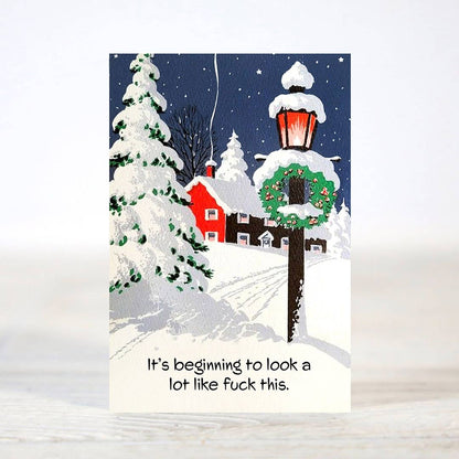 Mini 12 Days of Sarcastic Christmas Card Gift Set