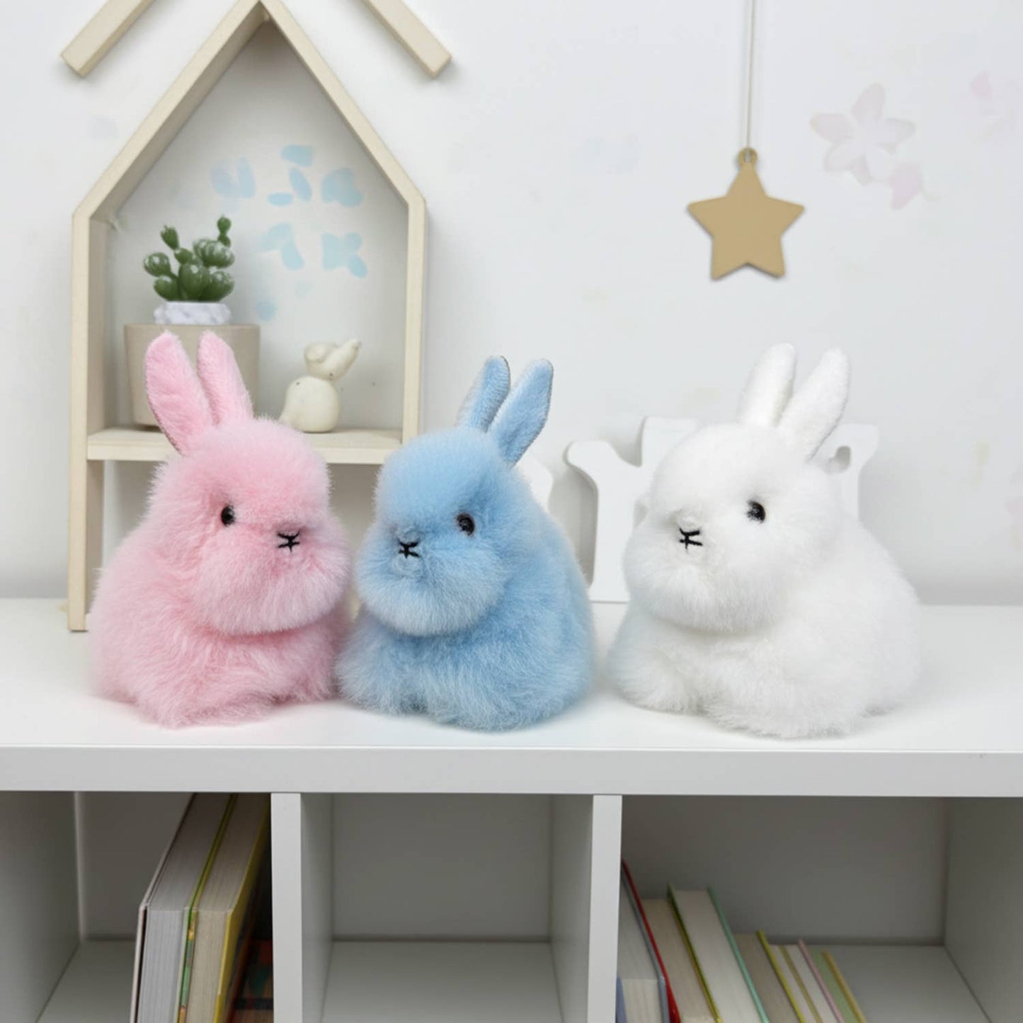 NEW! Alpaca Stuffed Animal - Bunny - Micro 6" WHITE