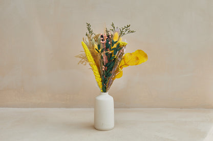 Petite Dried Flower Bouquet- Yellow