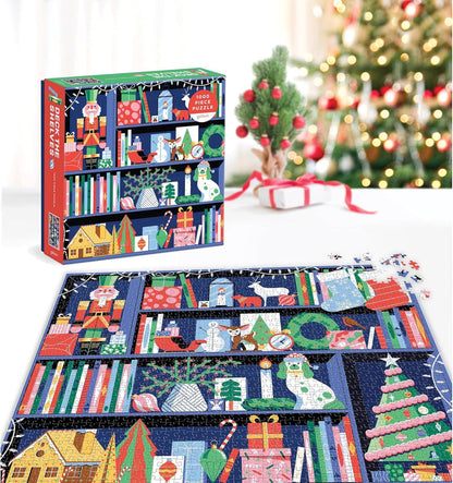Deck the Shelves 1000 Piece Puzzle in a Square Box