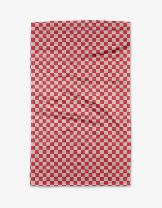 Holiday Checkers Tea Towel - Geometry