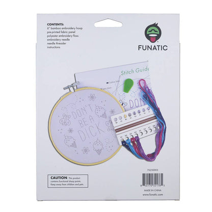 Don't Be A Dick Embroidery Kit | Funatic
