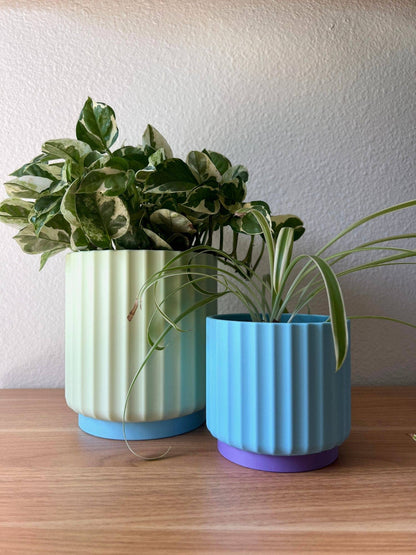 Rainbow 3-Piece Set – Bold Colorful Planters (3", 4", 5")