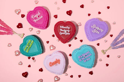 Fuck It Up Buttercup Heart Candle (gift for women, funny)