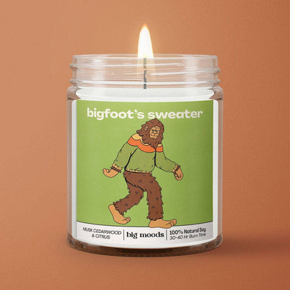 "Bigfoot's Sweater" Musk, Cedarwood, & Citrus - Soy Candle