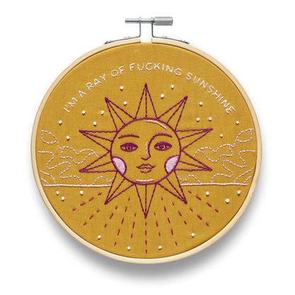 I'm A Ray Of Fucking Sunshine Embroidery Kit | Funatic