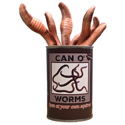 Can O' Worms - EcoFriendly Plush Gift for Fishermen w/Jokes