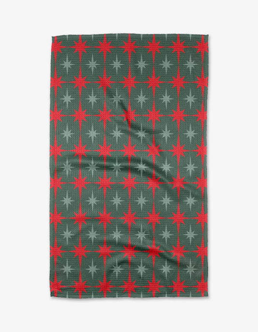 Holiday Stars Tea Towel - Geometry