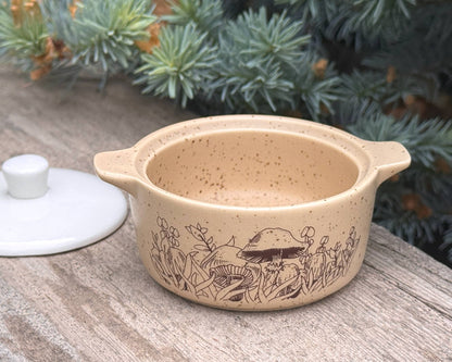 Pyrex-Inspired Forest Fancies Casserole Ceramic Trinket Box