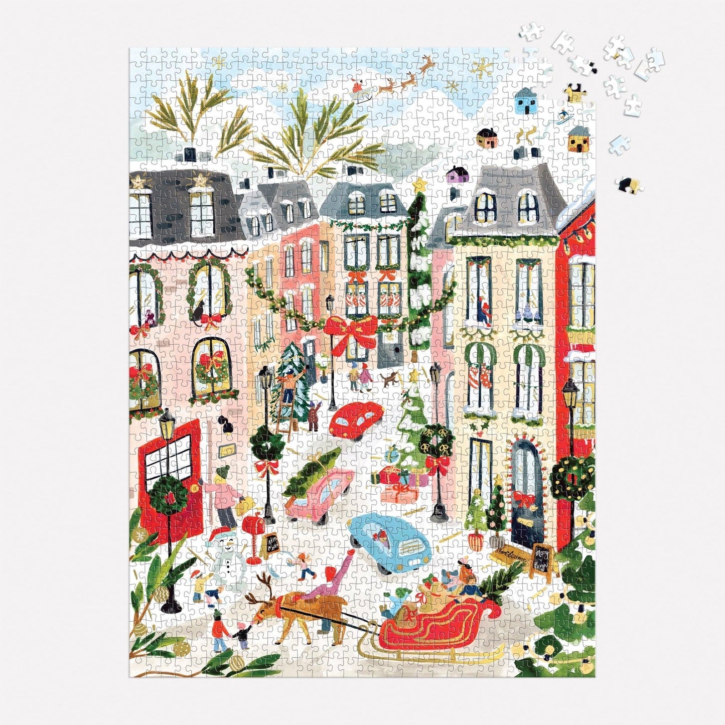 Merriest Village 1000 Piece Foil Puzzle