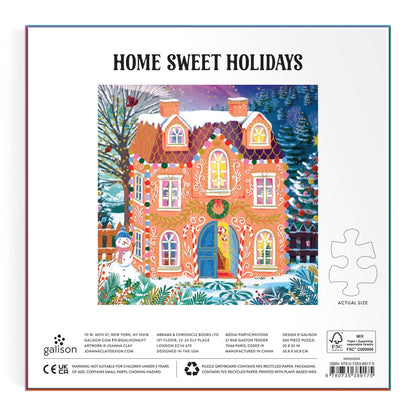 Home Sweet Holidays 500 Piece Foil Puzzle