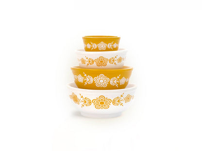 Mini Pyrex-Inspired Mixing Bowls – Retro Stackable Set
