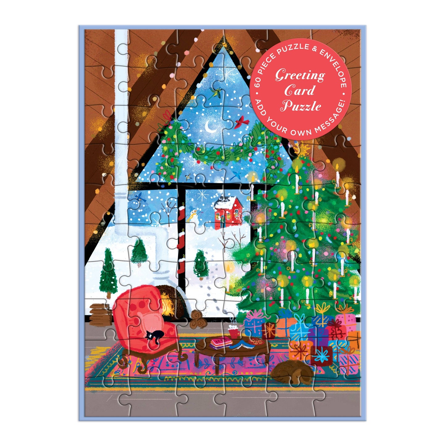 Cozy Cabin Greeting Card Puzzle