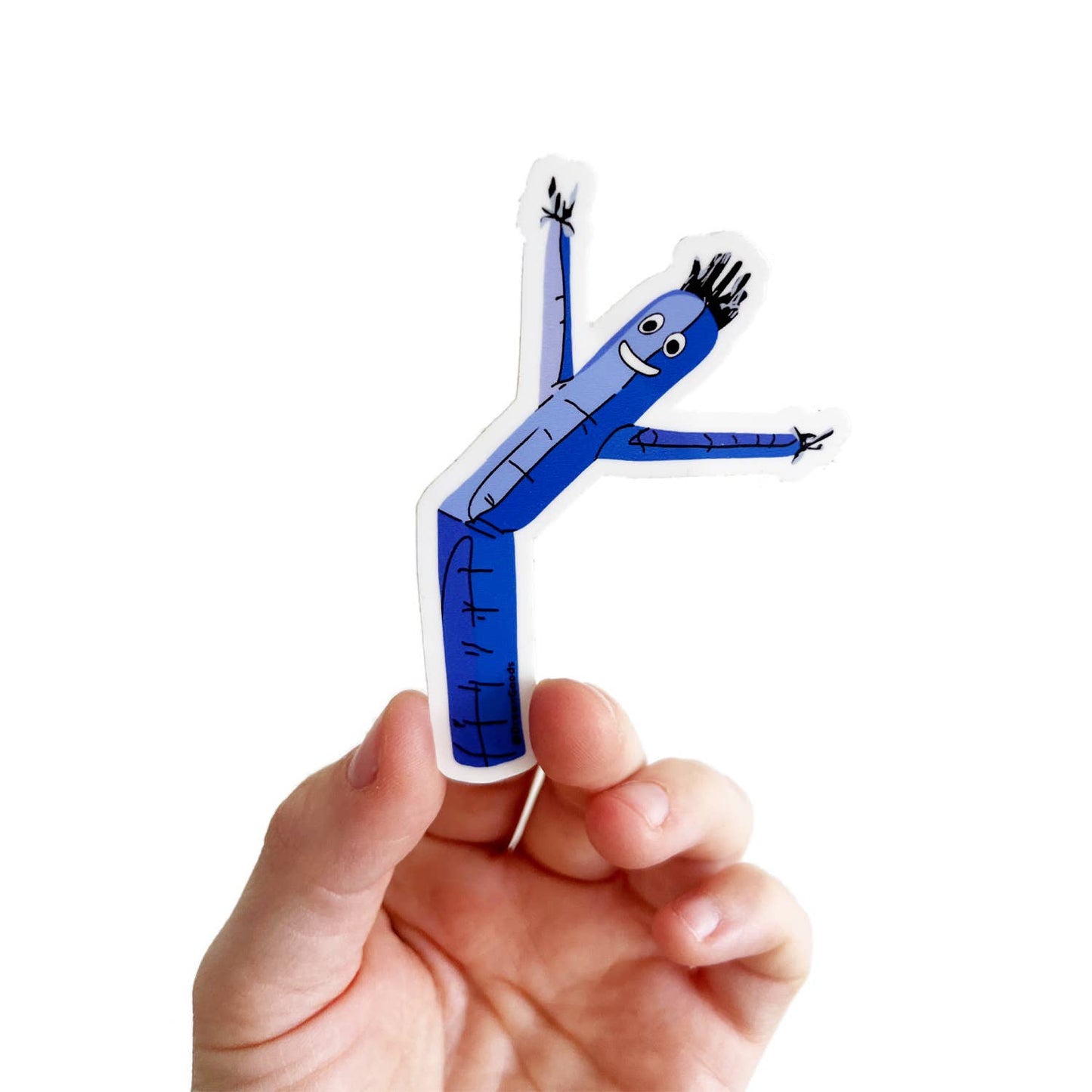 1990s Air Dancer Sticker - Blue
