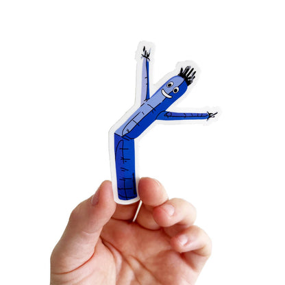 1990s Air Dancer Sticker - Blue