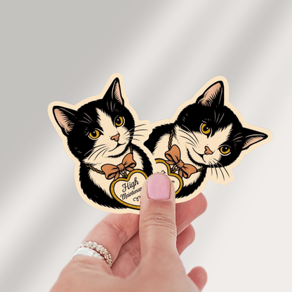 High Maintenance Cat Sticker 