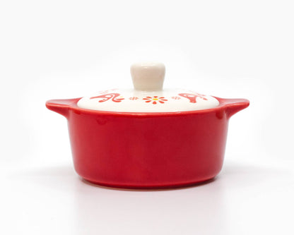 Pyrex-Inspired Friendship Casserole Ceramic Trinket Box