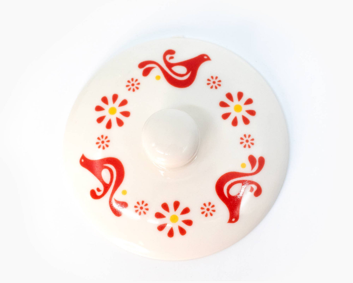 Pyrex-Inspired Friendship Casserole Ceramic Trinket Box