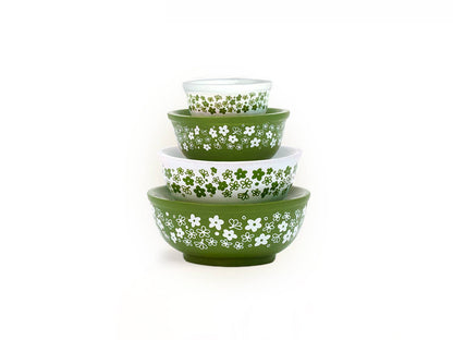 Mini Pyrex-Inspired Mixing Bowls – Retro Stackable Set